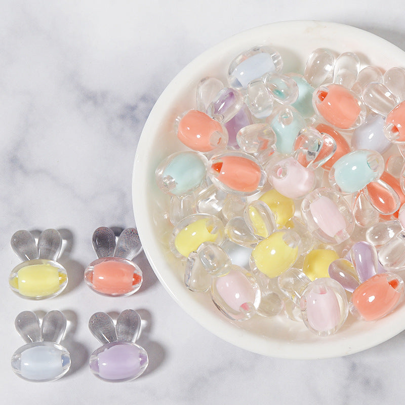 Wholesale 50PCS/Pack Acrylic Light Color Beads